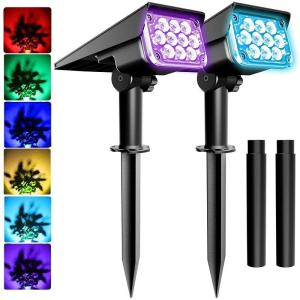 Quality 2000mAH Battery 150-200LM 32 LED Solar Landscape Spotlights Wireless wholesale