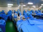 Reinforced surgical gown antistatic anti-blood bacteria-proof,SMS,blue color