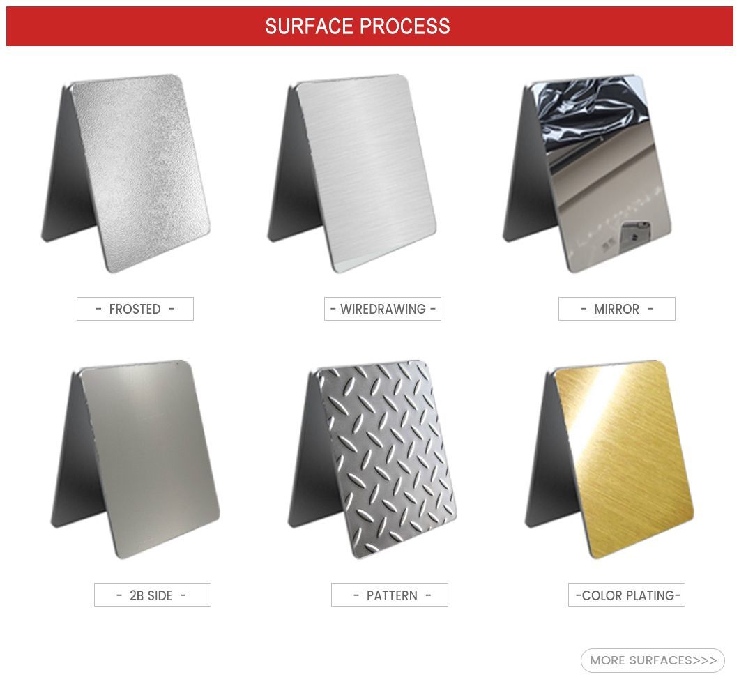 China Manufacture 304 316 Top Quality and Good Price 2b Ba 3m 6m 9m Length Plate Stainless Steel Sheet