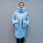 FODARLLOY F22518 Ladies Warm Hooded Cotton-padded Clothes Women Slim Long Winter