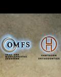 Plug-In 3D Backlit Brushed Metal Gold Color Business Channel Letter Sign for