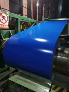 Quality Anti Static Blue Prepainted Steel Coil , Hot Rolled Steel Coil 0.35MM Thinckness wholesale