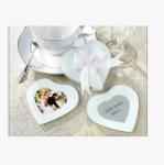 New creative promotion gift product wedding gift glass photo frame coaster cup