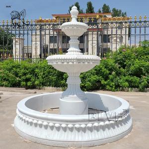 Quality Marble Garden Water Fountains Natural Stone Modern Yard Fountain European Style Large Outdoor Decorative wholesale