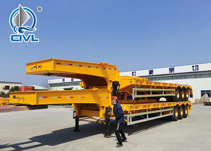 Flatbed Container Multi Axles Semi Trailer Trucks