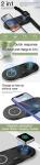 2 In 1 IPhone 12 Pro Max Portable Smartphone Charger Black Dual Wireless
