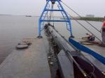 Africa 10 inch gold mining dredger for river gold selection 150m3/h