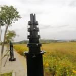 10M Crank Up Alu 6063 Monopole Tripod Winch Up Mast