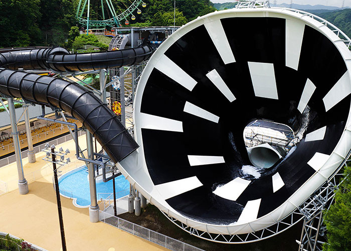 Fun Amusement Water Park Water Slide Pipe Customized Size With Colors