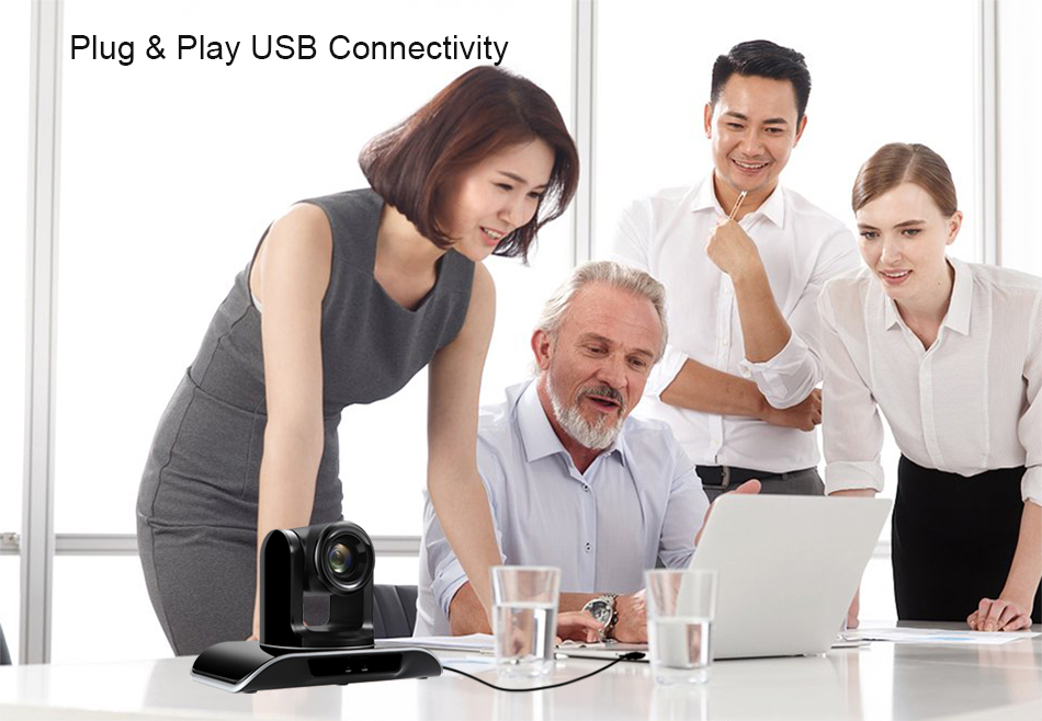 VHD102U 10x Zoom 1080p PTZ Video Conference Camera 360 Degree Video Camera
