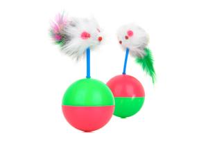 Quality Tumbler Shape Interactive Cat Ball , Cat Toy Moving Ball Funny Weight 50g wholesale