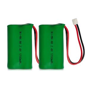 Quality 2.4V AA Rechargeable custom nimh battery packs 1700mah For Toys wholesale