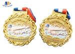 Colorful Printing 65×4MM Sports Award Medals And Ribbons