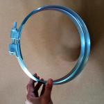 Ventilation Air Duct Metal Steel Galvanized Pipe Bolt Wide Clamp