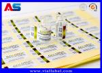 Gold Foil 10ml Vial Labels Printed Bottle Package Waterproof Strong Adhesive