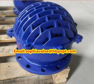 Quality DN200 resilient seal blue flanged foot valve wholesale