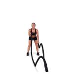 Black Yellow Polyester Exercise Fitness Training Battle Ropes 9 12 15 Meter