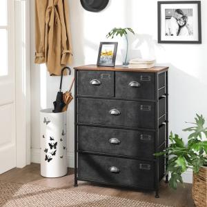 Quality Chest of Drawer for Sale, Bedroom Drawer Dresser, Dresser with Fabric Drawer, Industrial Drawer Dresser, ULVT45H wholesale