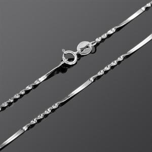 Quality 18K White Gold Link Chain Necklace for Women (NGO01) wholesale