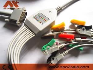 Quality Philips Compatible Direct Connect EKG Cable 9293-042-50 AHA Clip wholesale