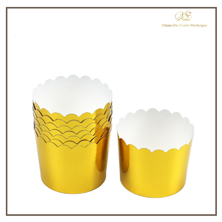 Food Grade Sustainable Aluminum Foil Cupcake Baking Cups , Sustainable Paper Muffin Liners