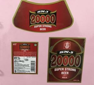 Quality Custom beer bottle print label , wine self adhesive label printing wholesale