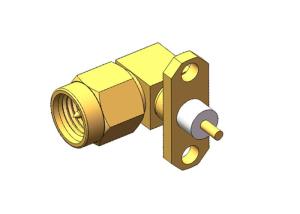 Quality Flange Mount Male Antenna 2 Holes SMA RF Connector wholesale