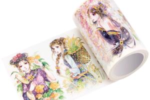Quality Japanese Anime 65g Foil Tape Stickers For Notebook wholesale