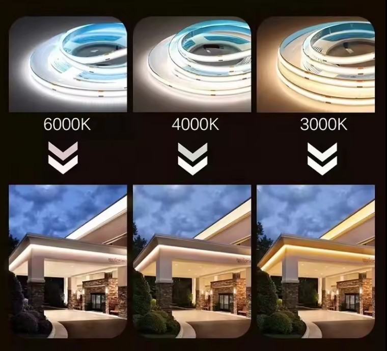 COB 288leds high voltage indoor and outdoor flexible COB led strip light 110V 220V
