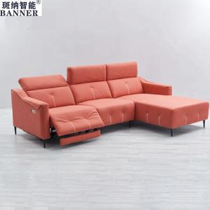 Quality BN Minimalist Living Room Combination Fabric Electric Control Sofa L-Shaped Chaise Lounge Recliner Functional Sofa wholesale