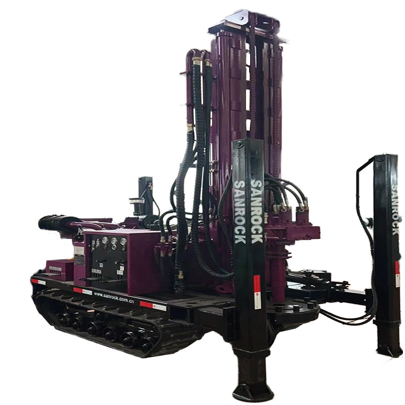 2.5km/h Travelling Speed Hydraulic Water Well Drilling Rig with BW160/10 Mud Pump