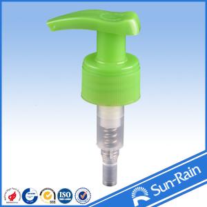 Quality Green bottle plastic soap dispenser pump tops only , soap hand pump wholesale