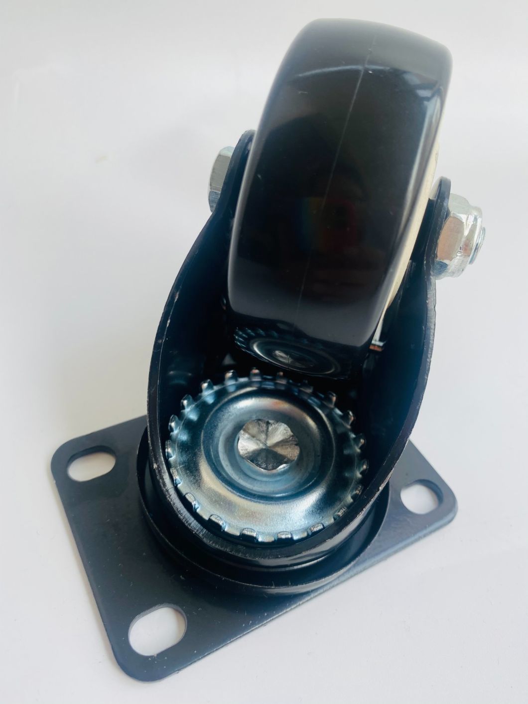 Light Duty Caster Wheel with Black, White Core PVC Rubber Omni-Directional, Directional Wheel for Industry Hot Sale
