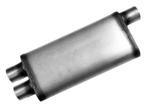 Quality Dual Transverse Flow 5&quot; X 11&quot; 3 Inch Stainless Steel Exhaust Muffler wholesale
