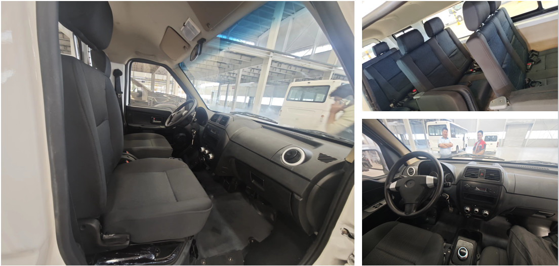 LHD/RHD Electric Mini Bus 5.4 Meters, 7-14 Passenger Van Range Up To 200Km
