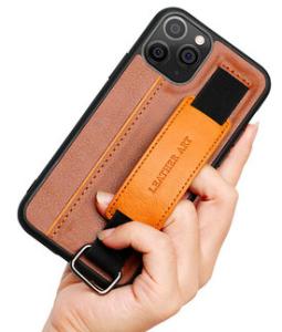 Quality iPhone 12 6.1 inch Leather Holder Cell Phone Case Stand Function wholesale