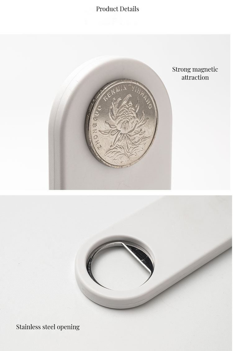 Customizable Logo Magnetic Stainless Steel Can Bottle Opener for Smooth Operation in Kitchen
