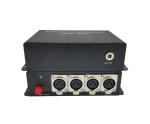 4 Channel Forward XLR Balanced Audio to Fiber Converter,broadcasts quality audio