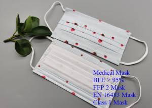 Quality Hypoallergenic Kids Surgical Mask , Earloop Style Homemade Face Mask For Kids wholesale