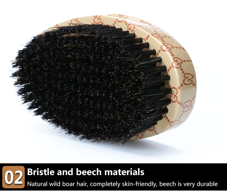 360 Layer Hair Waves Paddle Brush with Customized Color from Abeis in Haruki Wood