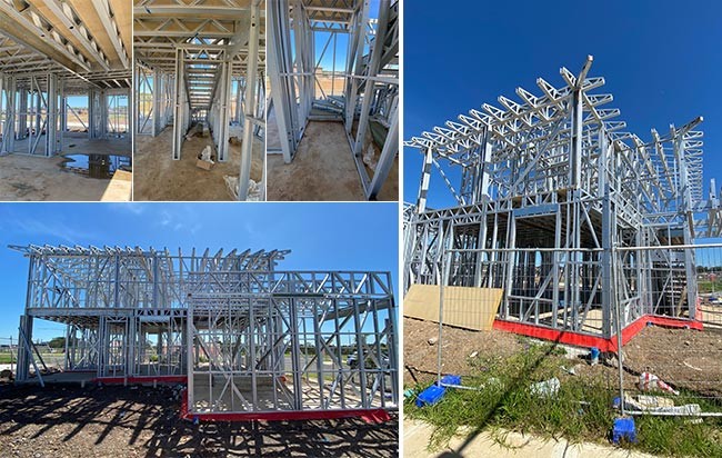 AS/NZS Light Gauge Steel Prefabricated Homes Luxury Prefab Modular Home Kits
