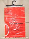 Custom LDPE Plastic Hanger Bags Clothes Packaging Poly Bags