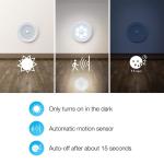 EMC FCC Certified Wardrobe Sensor Lights Battery Operated Pir Lights