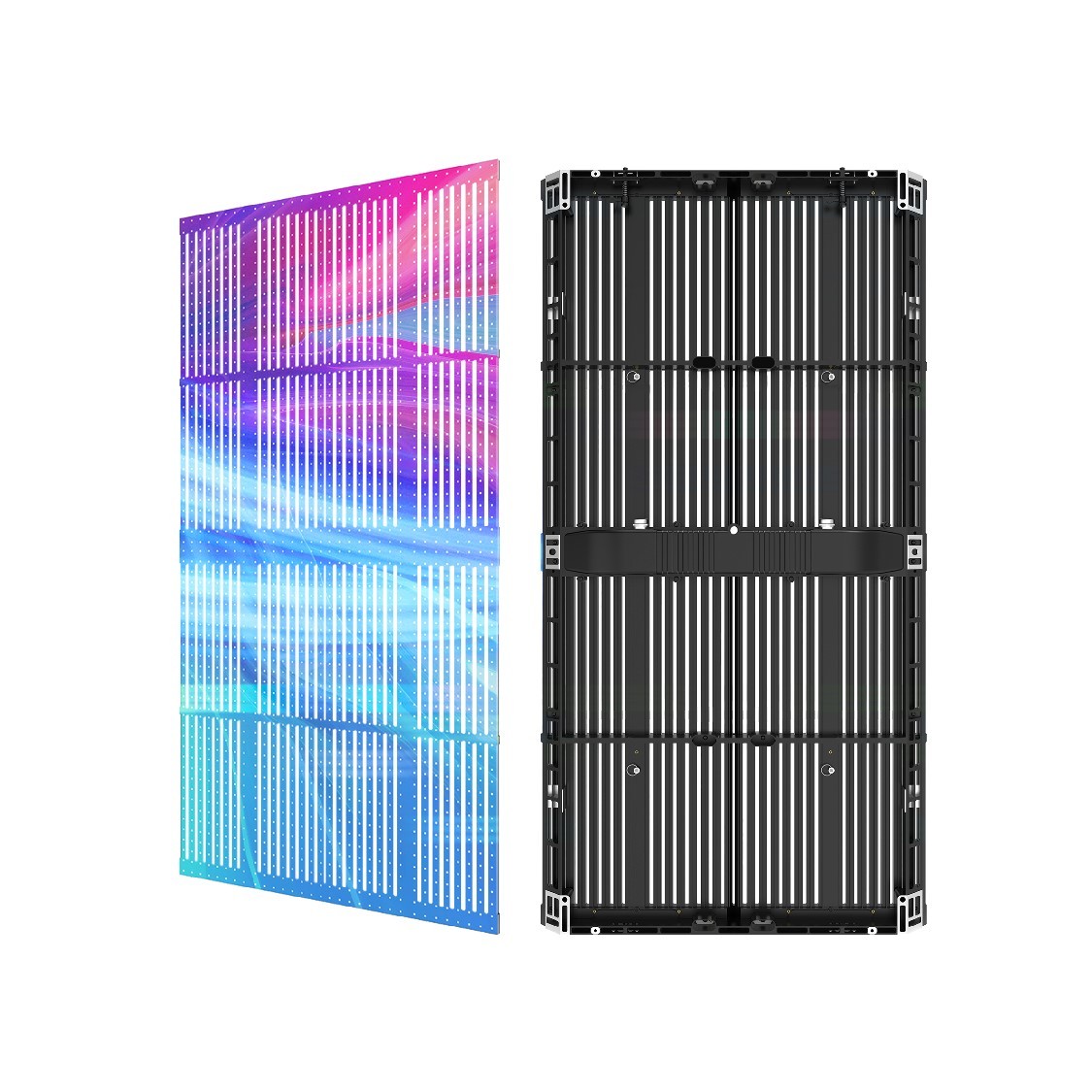 IP65 Silver P15.6 Transparent LED Display Board With High Refresh Rate