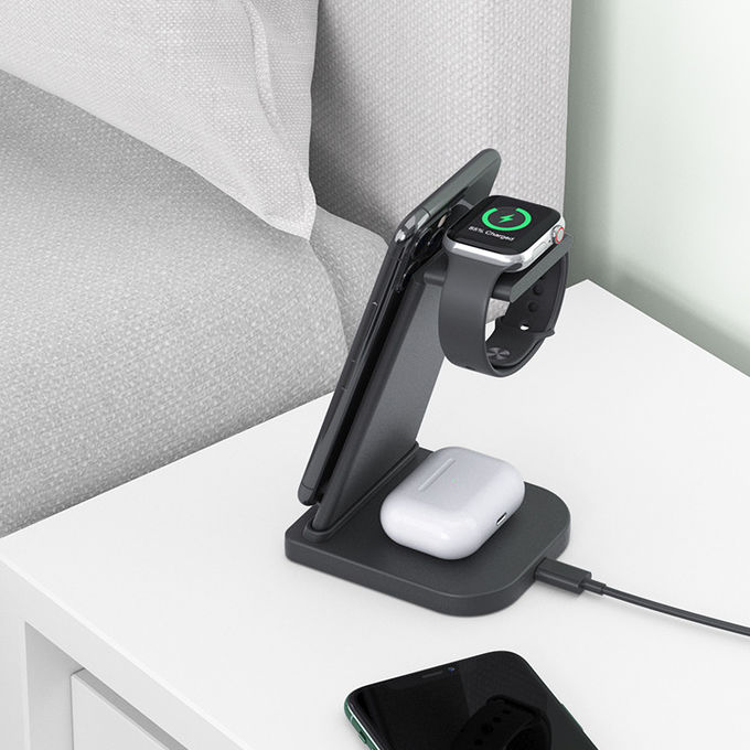 15W 3in1 Wireless Charging Station For Iphone And Apple Watch