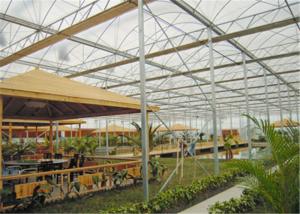 Quality Steady Structure Double Wall Greenhouse , Polycarbonate Greenhouse High Corrosion Resistance wholesale