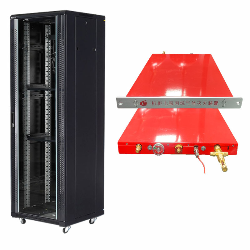 Environmentally Friendly Automatic Rack Fire Suppression Unit In Red For Fire Risk Reduction