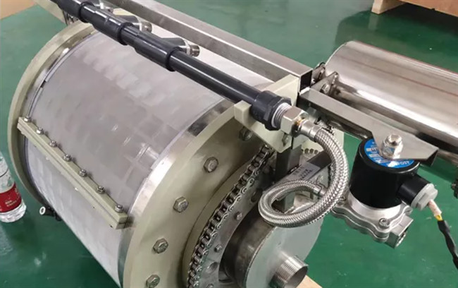 24m3/H 480kg/H Rotary Drum Filter SS304 Dewatering Screw Press Machine