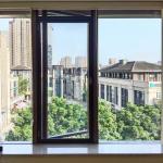 Powder Coating Finishing Black Aluminium Casement Windows