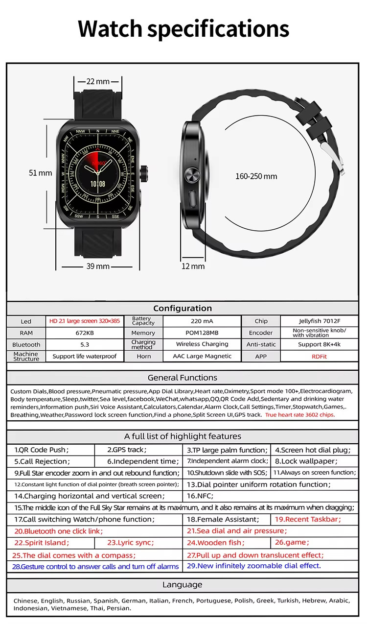 3D Curved Screen Gps Outdoor Watch RDFit NFC Smartwatch With Amoled Display Z88pro
